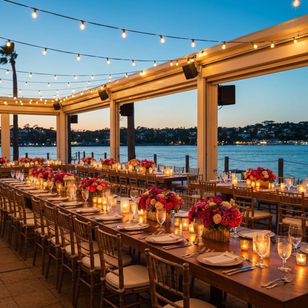 Elegant private event setup at a Breakwater venue