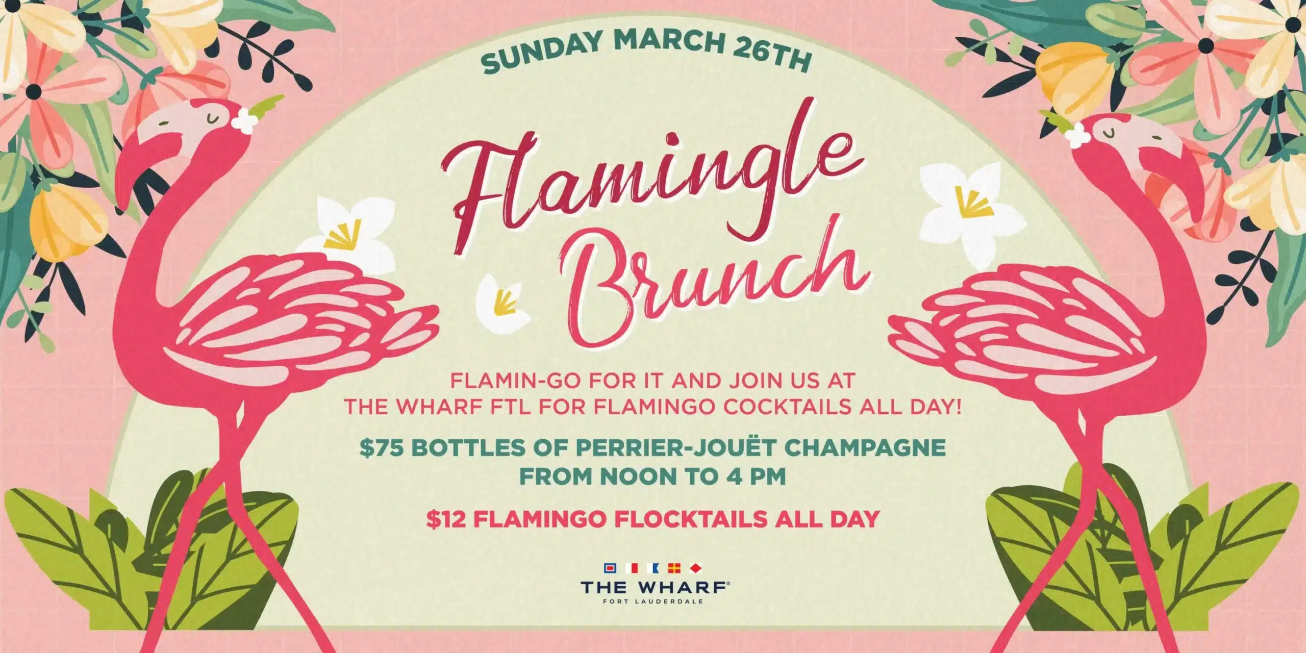Flamingle Sunday Brunch Is Coming To The Wharf Fort Lauderdale