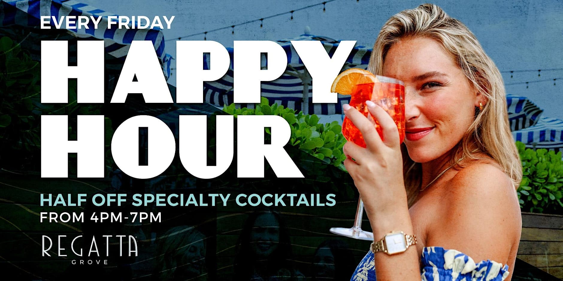 Happy Hour event flyer