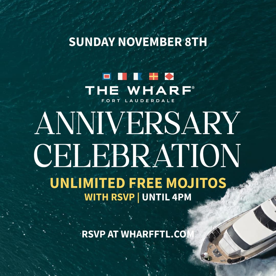 Wharf 7th Year Anniversary Sunday event flyer