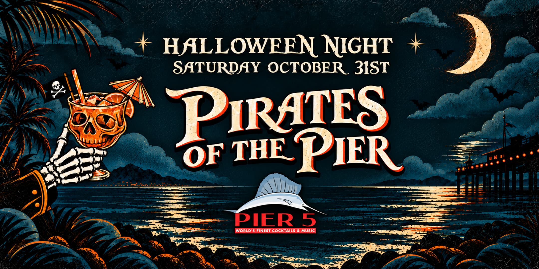 Pirates of the Pier event flyer