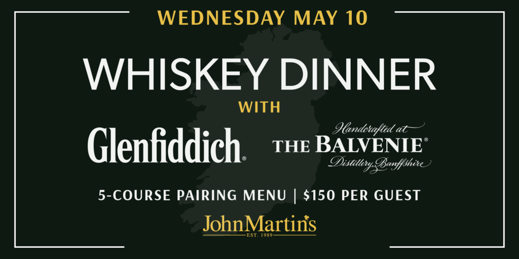 WHISKEY DINNER WITH GLENFIDDICH AND THE BALVENIE