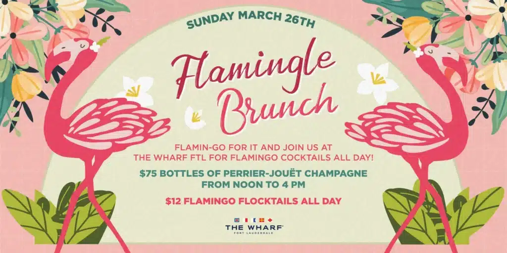 FLAMINGLE SUNDAY BRUNCH FLYER