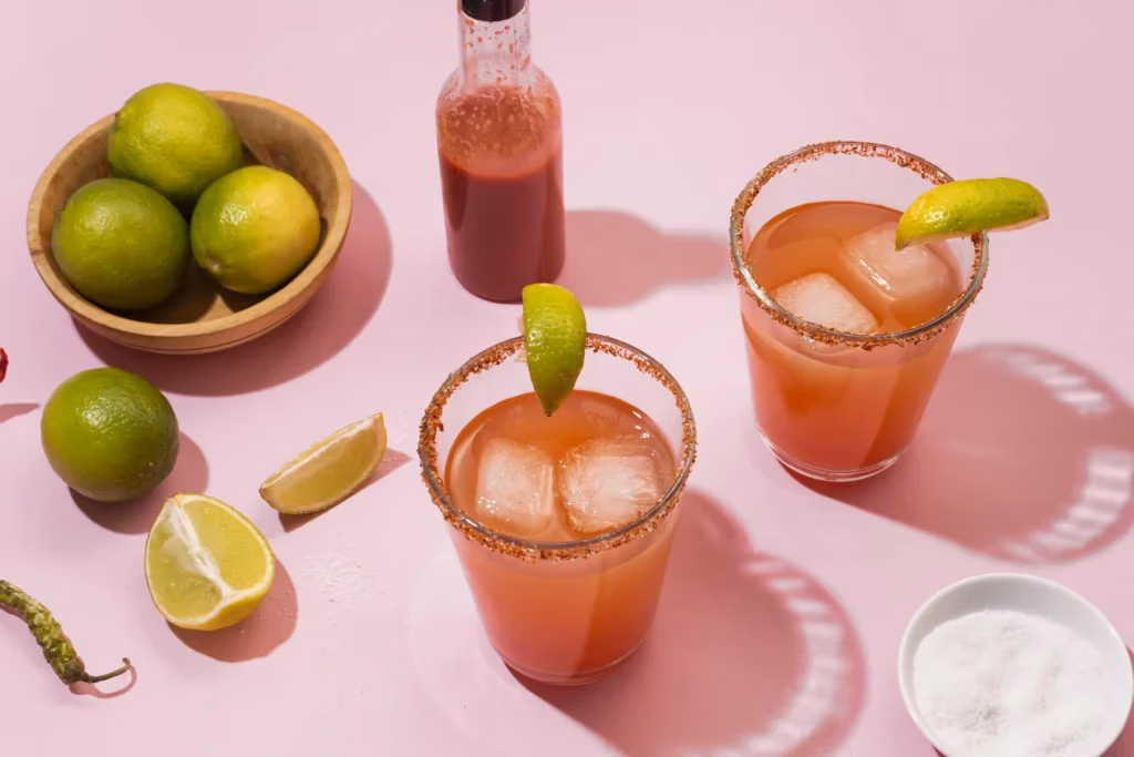 Spicy michelada beverage arrangement - Breakwater Hospitality Group Spicy michelada beverage arrangement